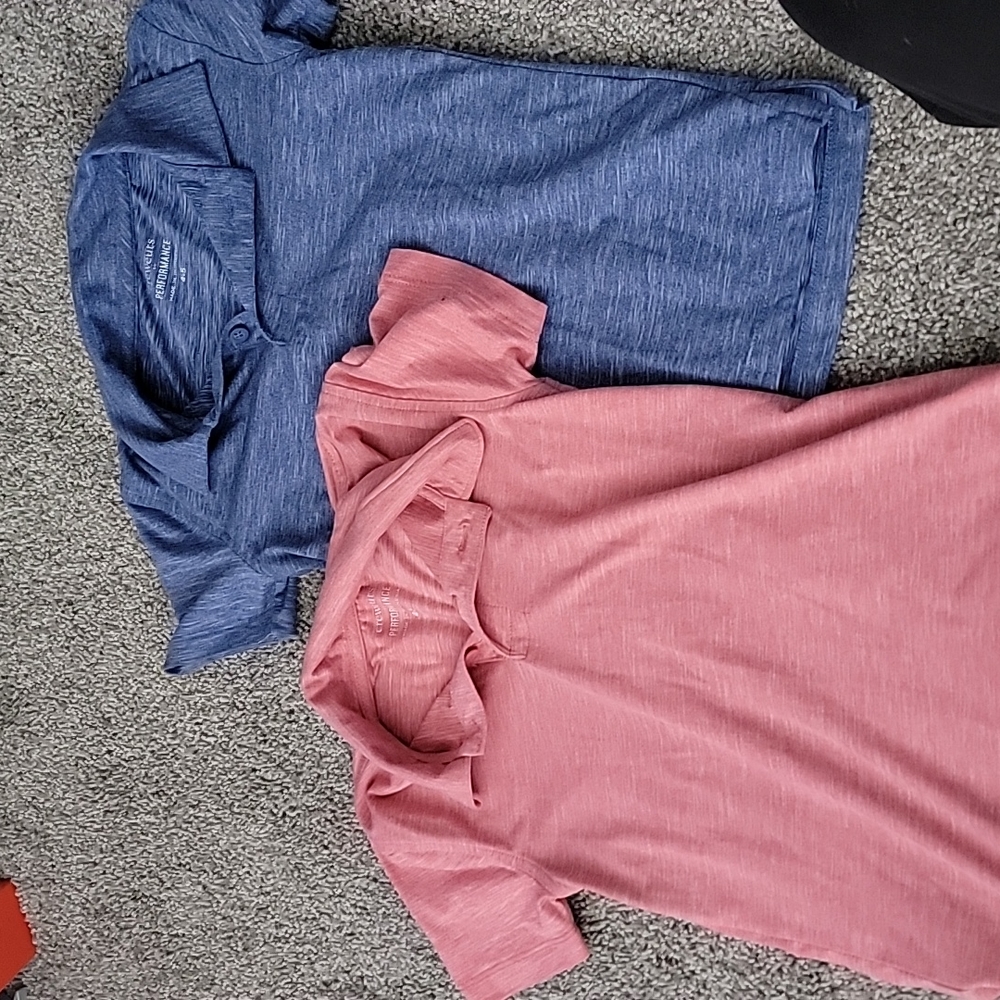 2 Jcrew polo shirts   worn but good condition